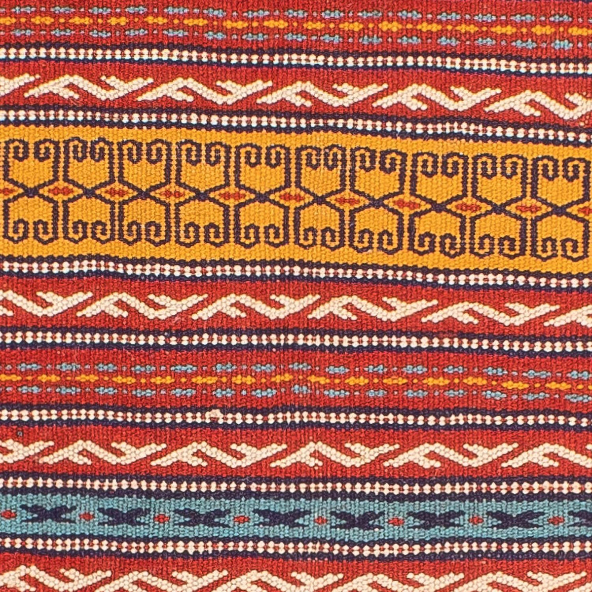 Runner Kelim Carpet - orientalisk matta - 200 x 70 cm - flerfärgad