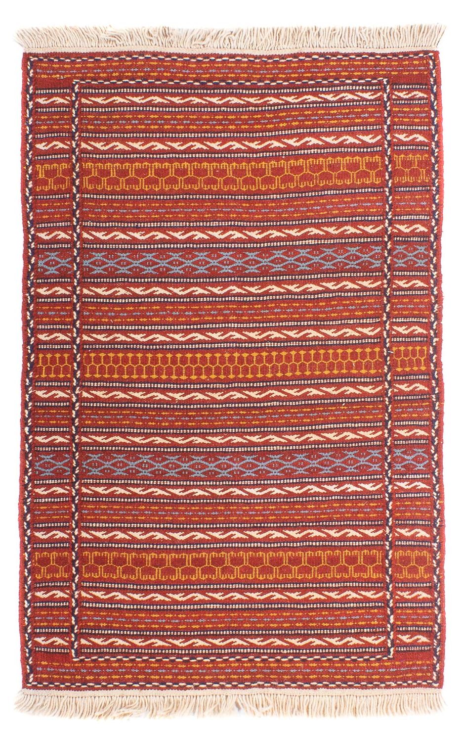 Kelim Carpet - orientalisk matta - 120 x 80 cm - flerfärgad