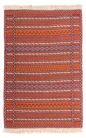 Kelim Carpet - orientalisk matta - 120 x 80 cm - flerfärgad