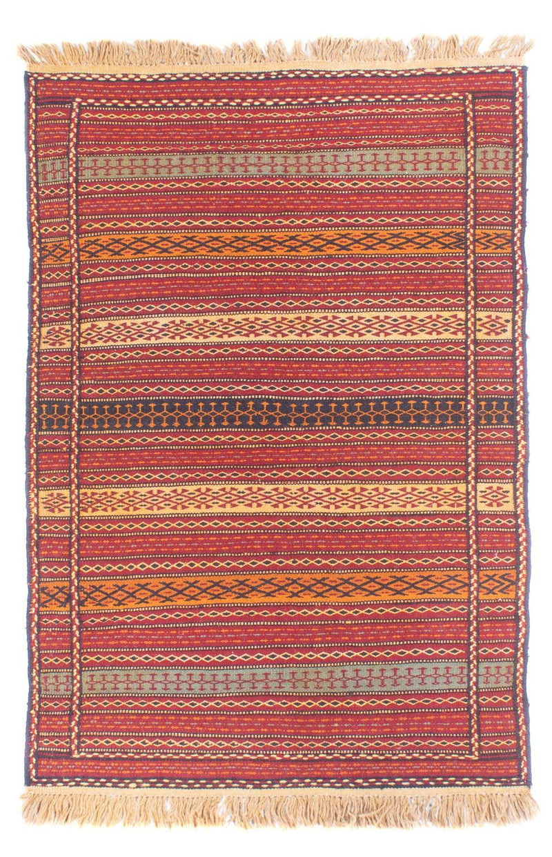 Kelim Carpet - orientalisk matta - 150 x 100 cm - flerfärgad