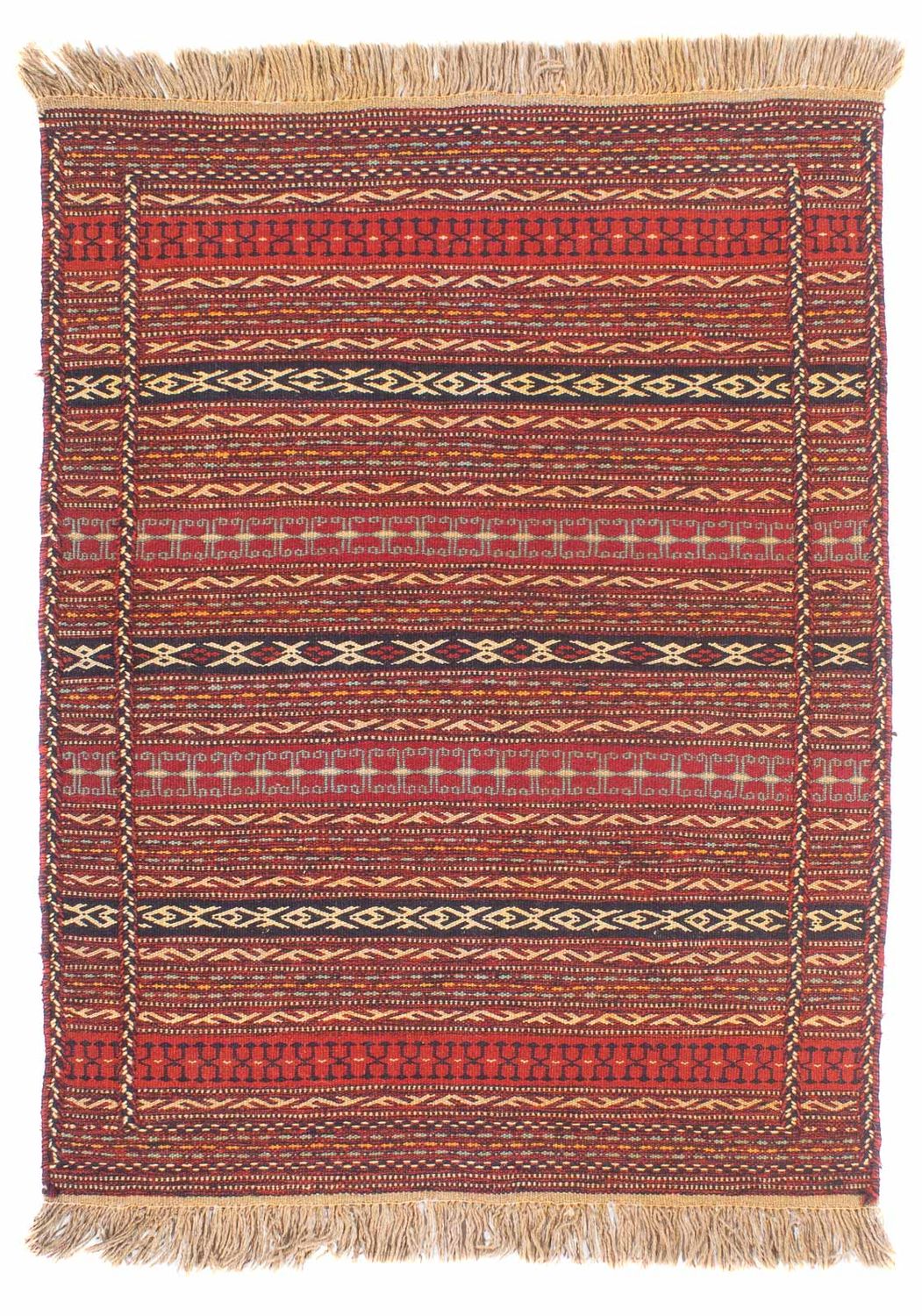 Kelim Carpet - orientalisk matta - 150 x 100 cm - flerfärgad