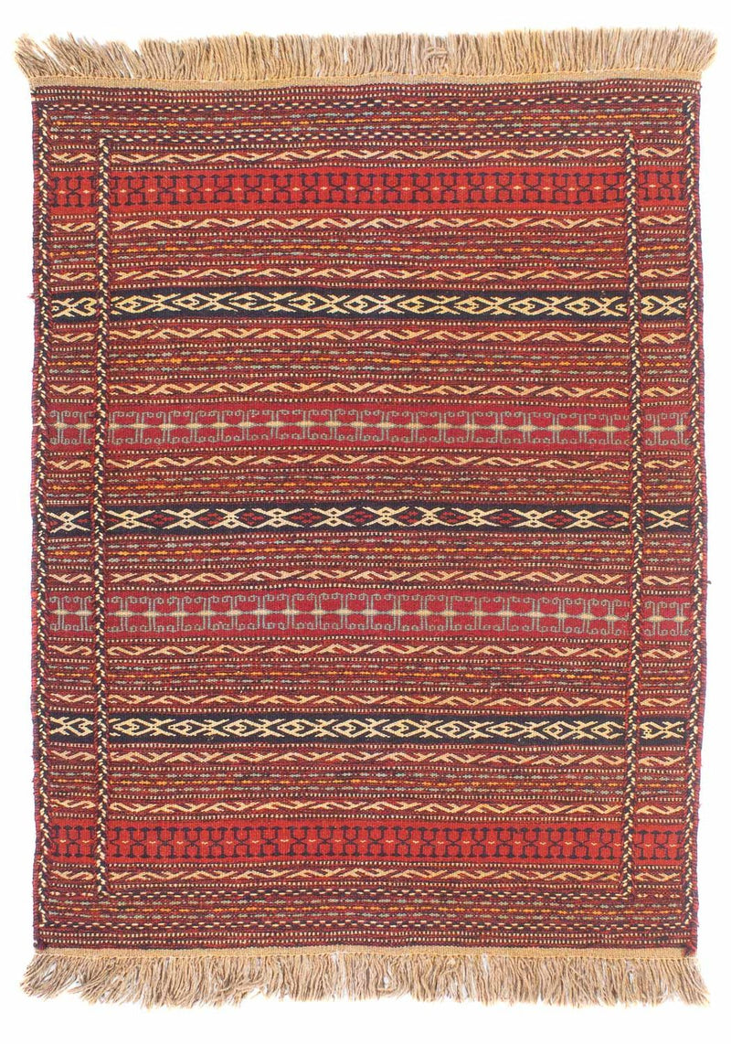 Kelim Carpet - orientalisk matta - 150 x 100 cm - flerfärgad