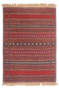Kelim Carpet - orientalisk matta - 150 x 100 cm - flerfärgad – product image