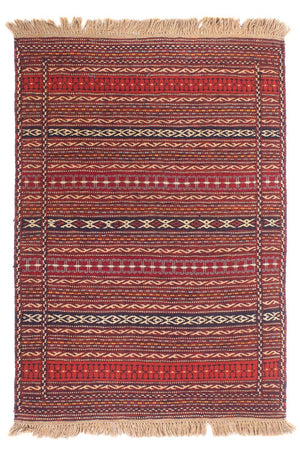 Kelim Carpet - orientalisk matta - 150 x 100 cm - flerfärgad