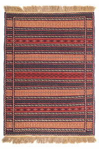 Kelim Carpet - orientalisk matta - 154 x 103 cm - flerfärgad