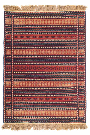 Kelim Carpet - orientalisk matta - 154 x 103 cm - flerfärgad