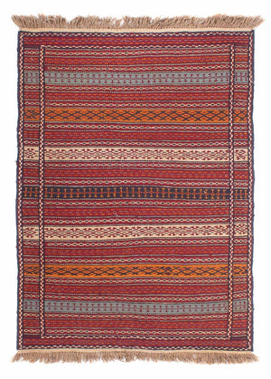 Kelim Carpet - orientalisk matta - 148 x 100 cm - flerfärgad