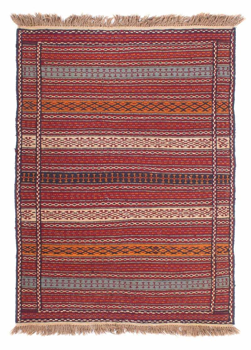Kelim Carpet - orientalisk matta - 148 x 100 cm - flerfärgad