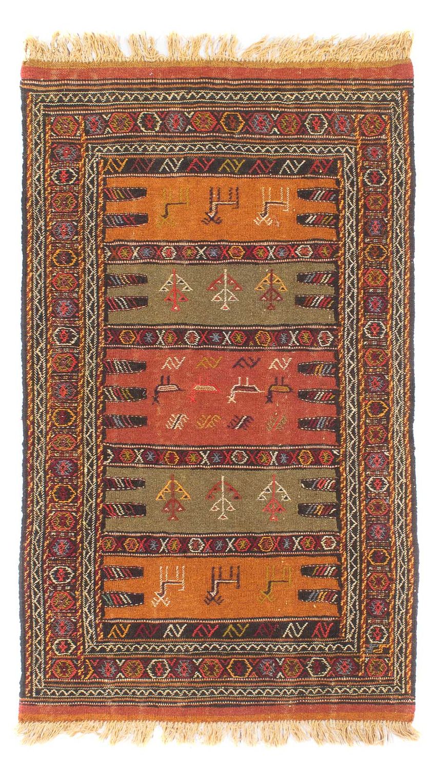 Kelim Carpet - orientalisk matta - 170 x 100 cm - flerfärgad