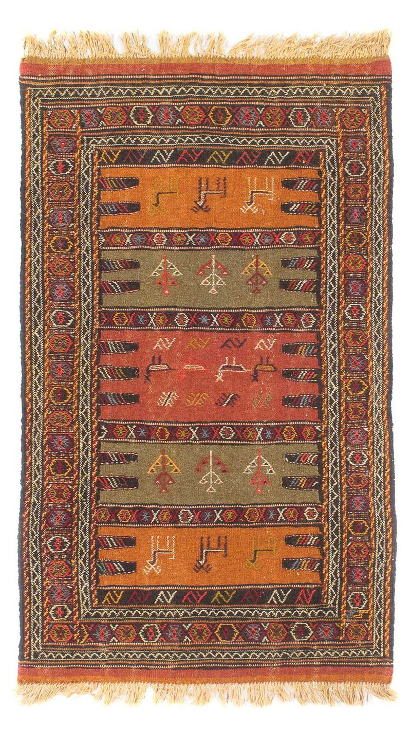 Kelim Carpet - orientalisk matta - 170 x 100 cm - flerfärgad