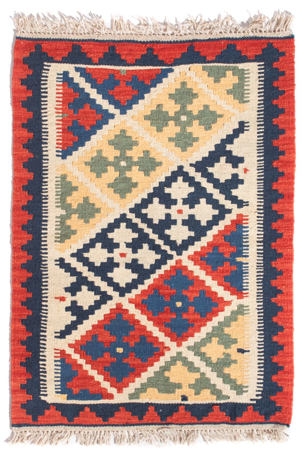Kelim Carpet - orientalisk matta - 93 x 63 cm - flerfärgad