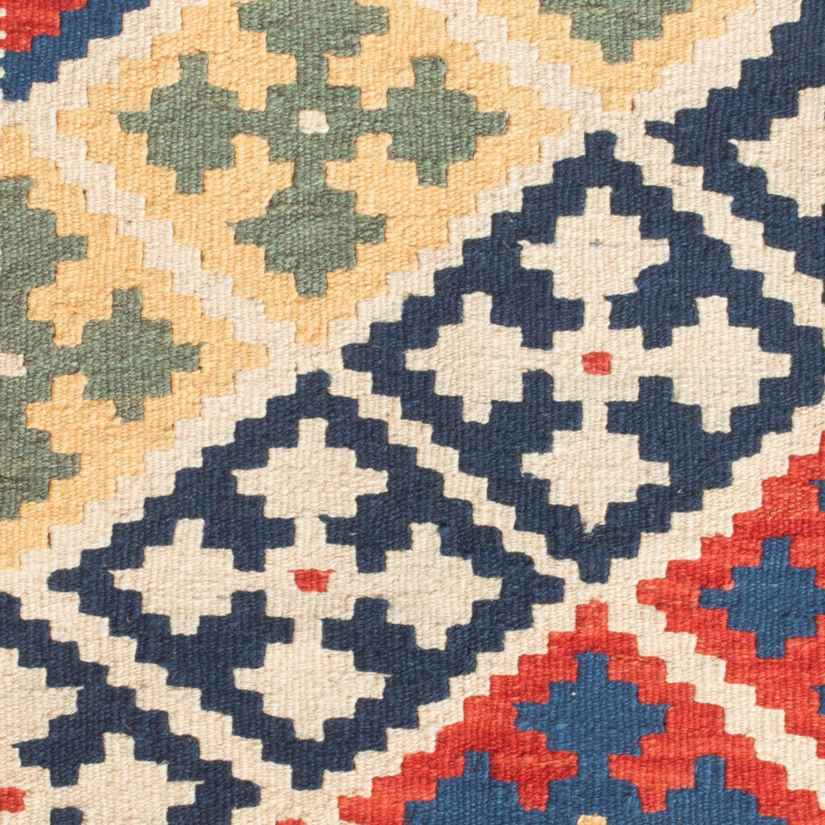 Kelim Carpet - orientalisk matta - 93 x 63 cm - flerfärgad