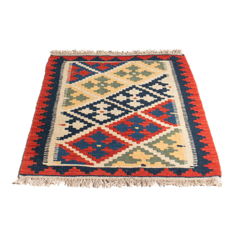 Kelim Carpet - orientalisk matta - 93 x 63 cm - flerfärgad