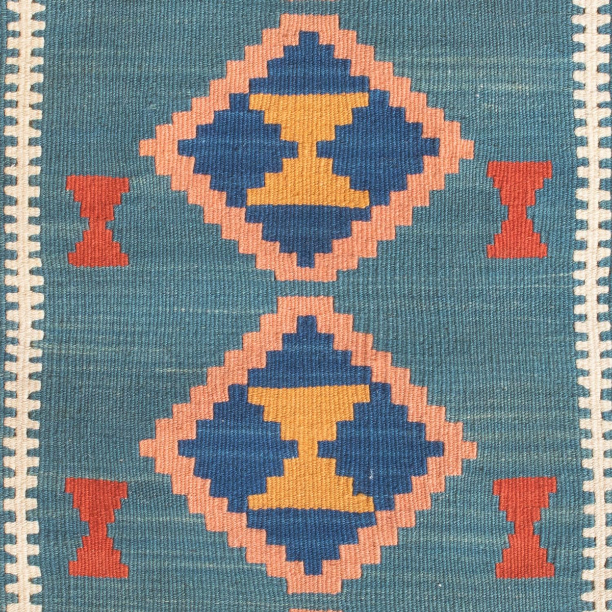 Kelim Carpet - orientalisk matta - 96 x 63 cm - flerfärgad