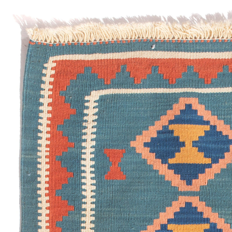 Kelim Carpet - orientalisk matta - 96 x 63 cm - flerfärgad