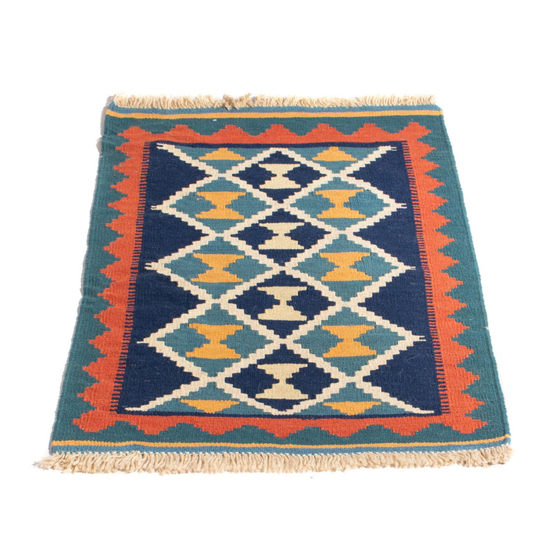 Kelim Carpet - orientalisk matta - 87 x 57 cm - flerfärgad