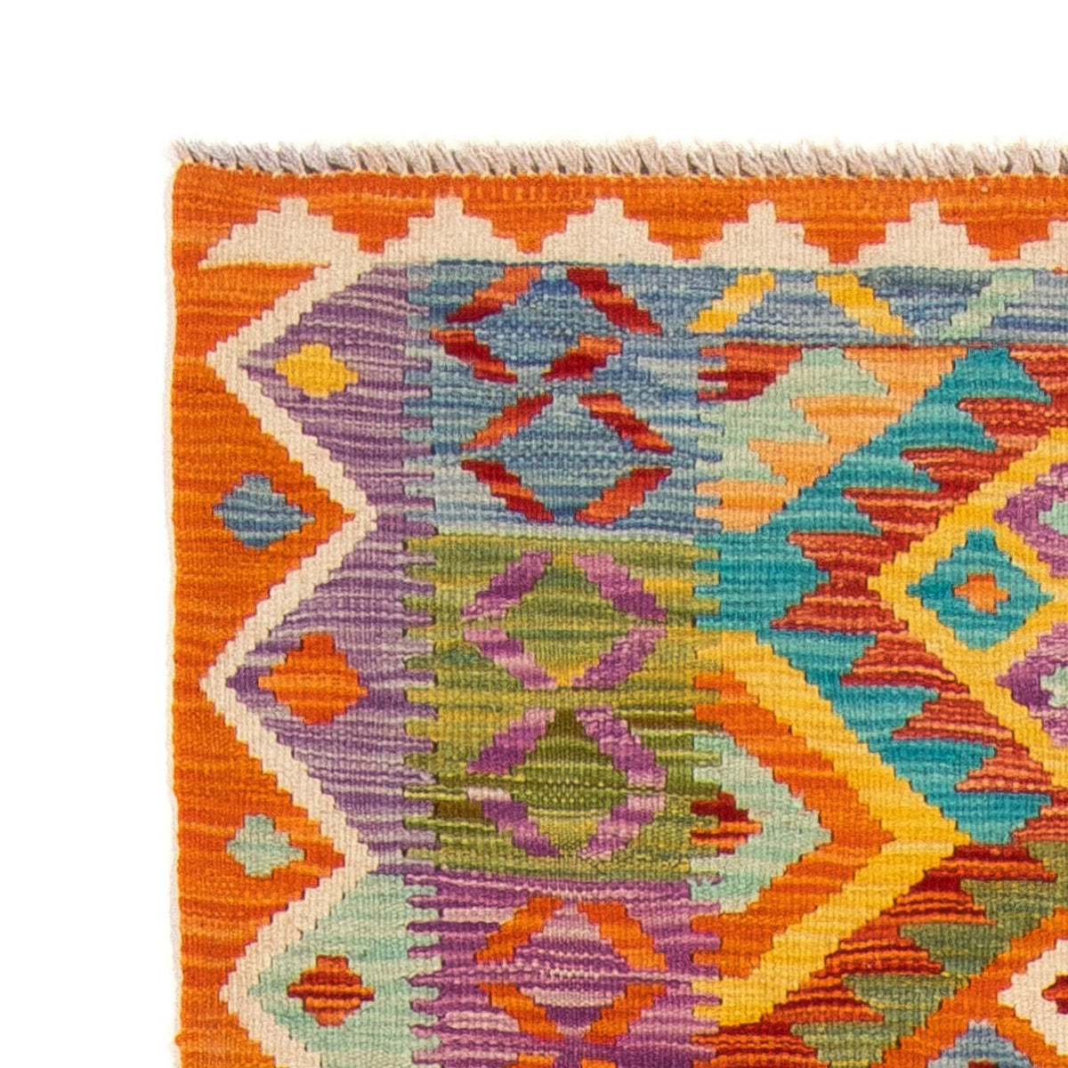 Runner Kelim Carpet - Splash - 210 x 83 cm - flerfärgad