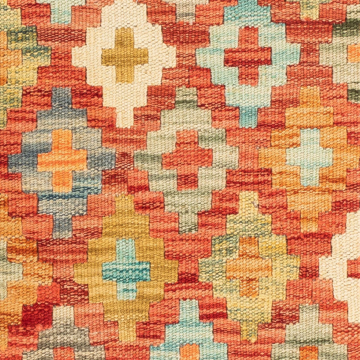 Kelim Carpet - Splash kvadrat  - 52 x 50 cm - flerfärgad