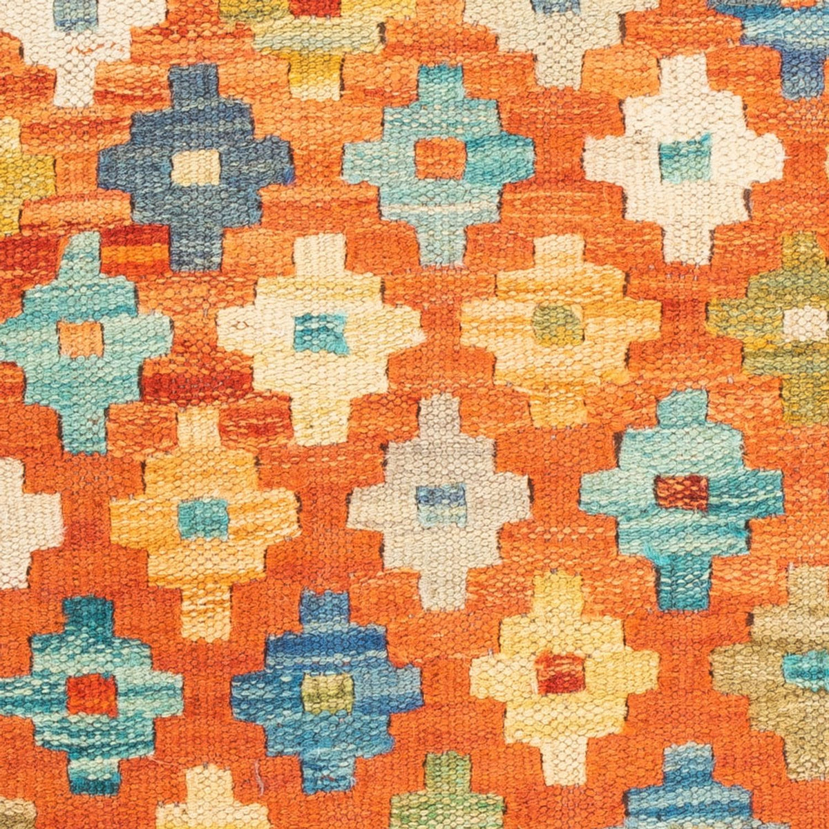 Kelim Carpet - Splash kvadrat  - 52 x 50 cm - flerfärgad