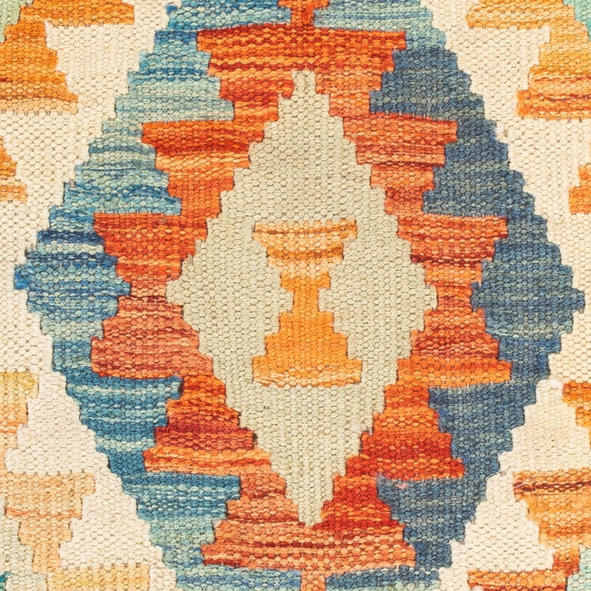 Kelim Carpet - Splash kvadrat  - 52 x 50 cm - flerfärgad