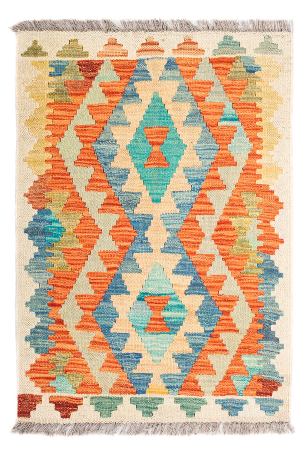 Kelim Carpet - Splash - 89 x 63 cm - flerfärgad