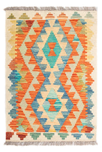 Kelim Carpet - Splash - 89 x 63 cm - flerfärgad