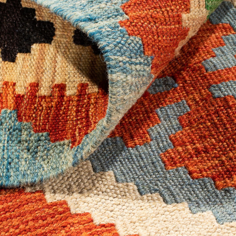 Kelim Carpet - Splash - 89 x 63 cm - flerfärgad