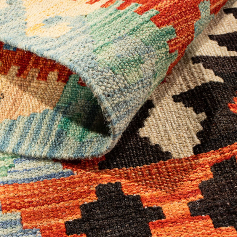 Kelim Carpet - Splash - 89 x 63 cm - flerfärgad