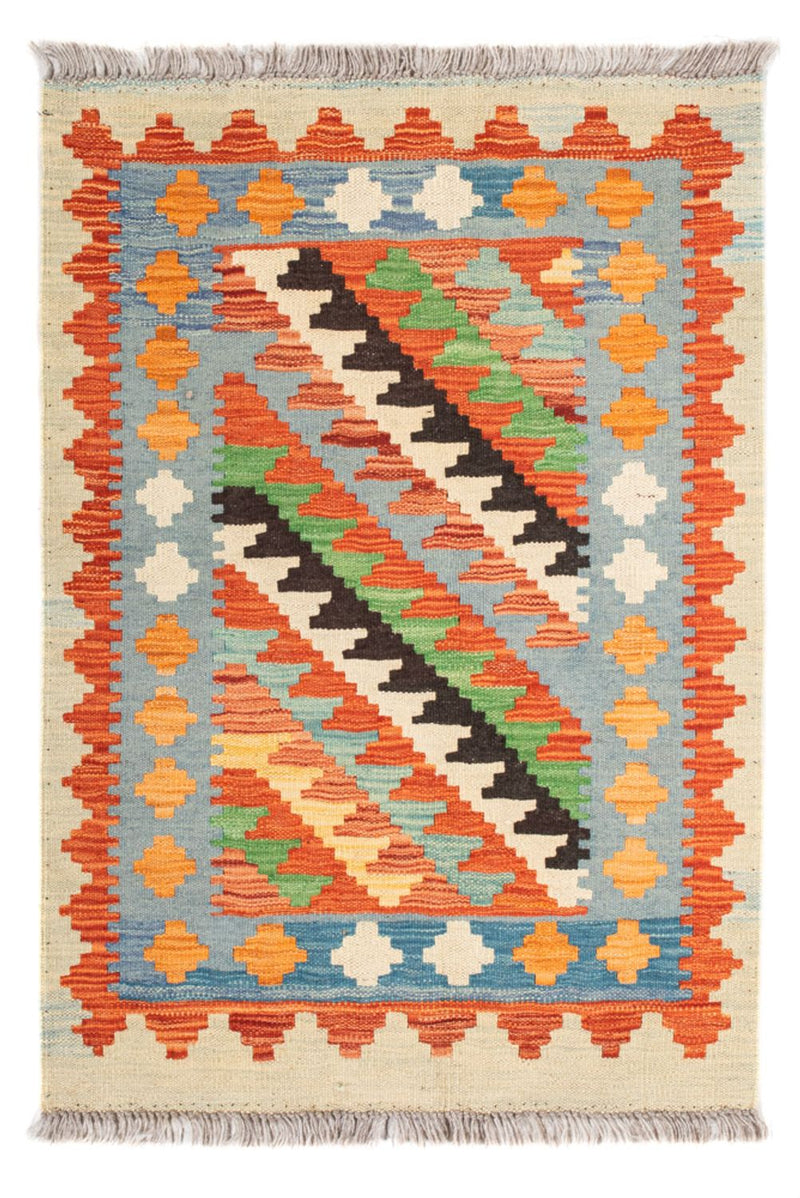 Kelim Carpet - Splash - 89 x 63 cm - flerfärgad