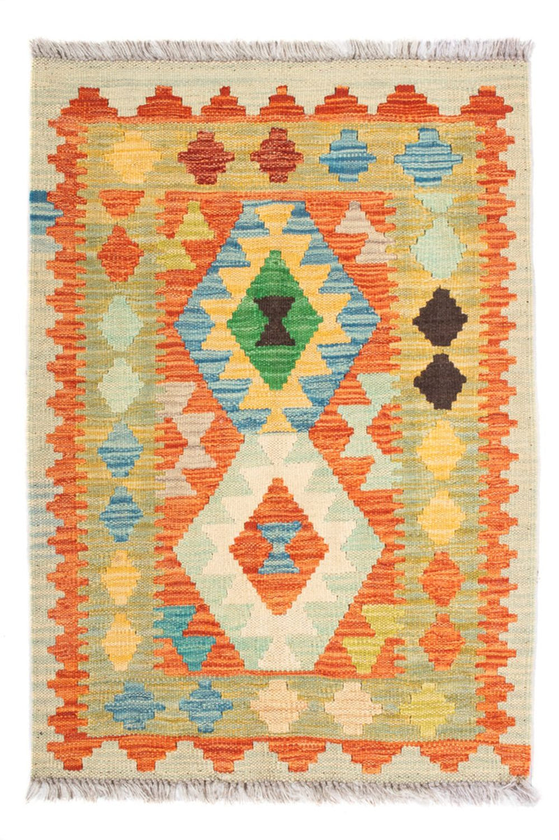 Kelim Carpet - Splash - 89 x 63 cm - flerfärgad