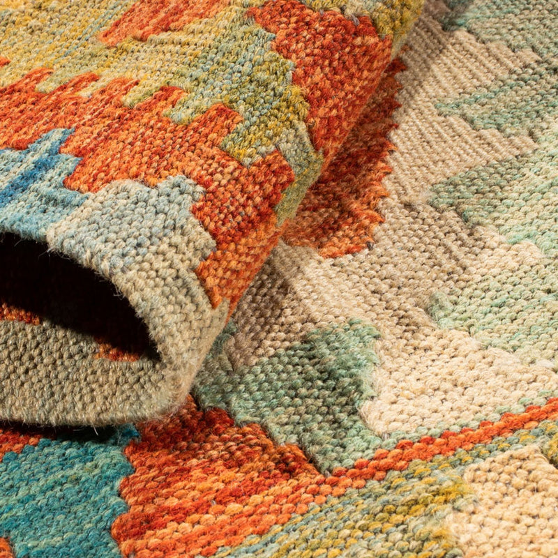 Kelim Carpet - Splash - 89 x 63 cm - flerfärgad