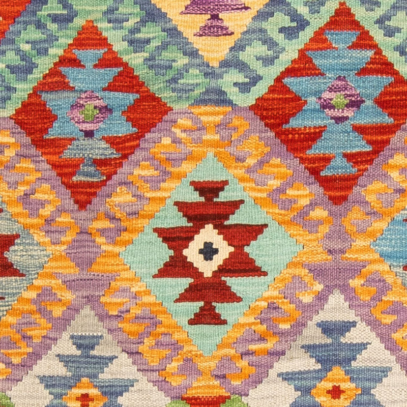 Runner Kelim Carpet - Splash - 204 x 79 cm - flerfärgad