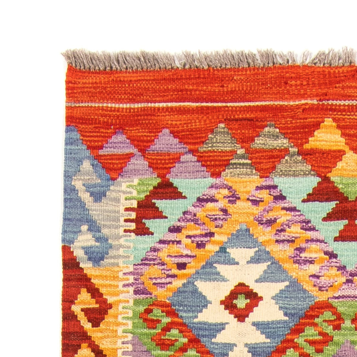 Runner Kelim Carpet - Splash - 204 x 79 cm - flerfärgad