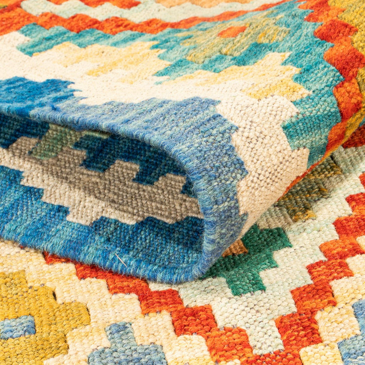 Runner Kelim Carpet - Splash - 297 x 80 cm - flerfärgad