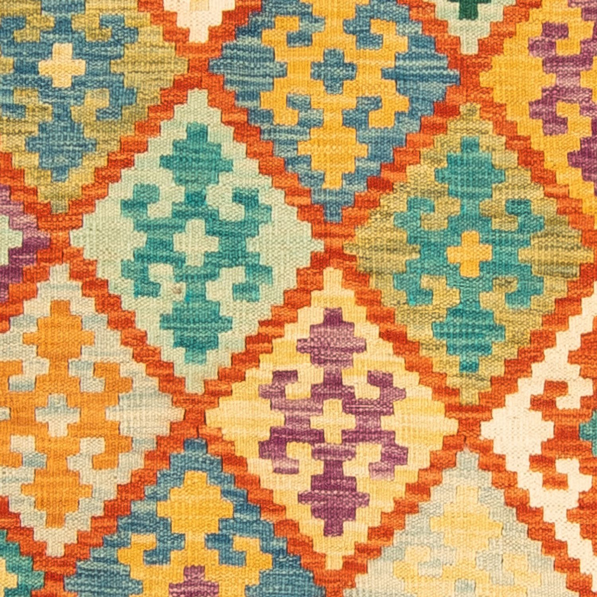 Runner Kelim Carpet - Splash - 297 x 86 cm - flerfärgad