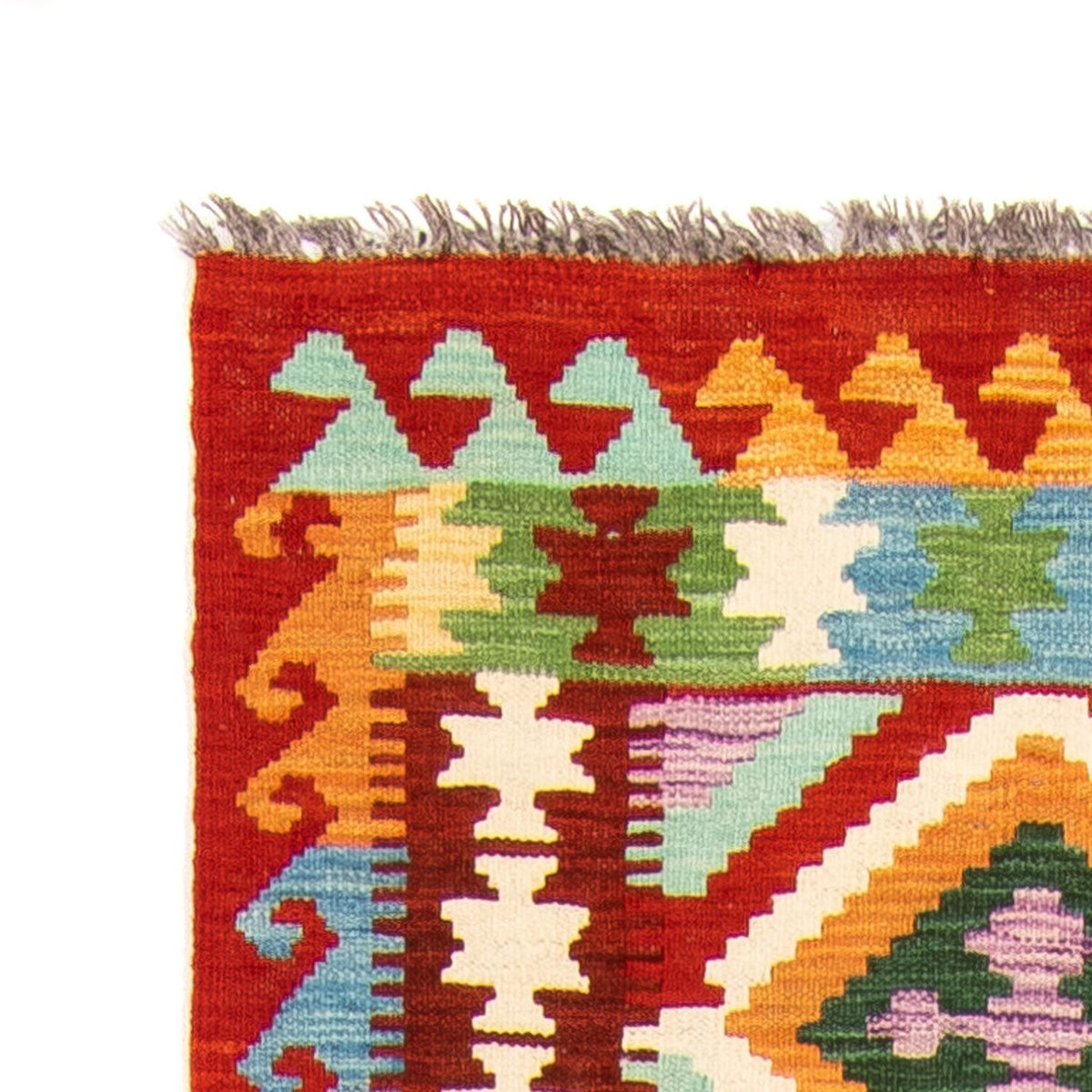 Runner Kelim Carpet - Splash - 292 x 80 cm - flerfärgad