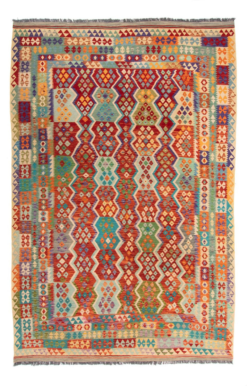 Kelim Carpet - Splash - 359 x 247 cm - flerfärgad
