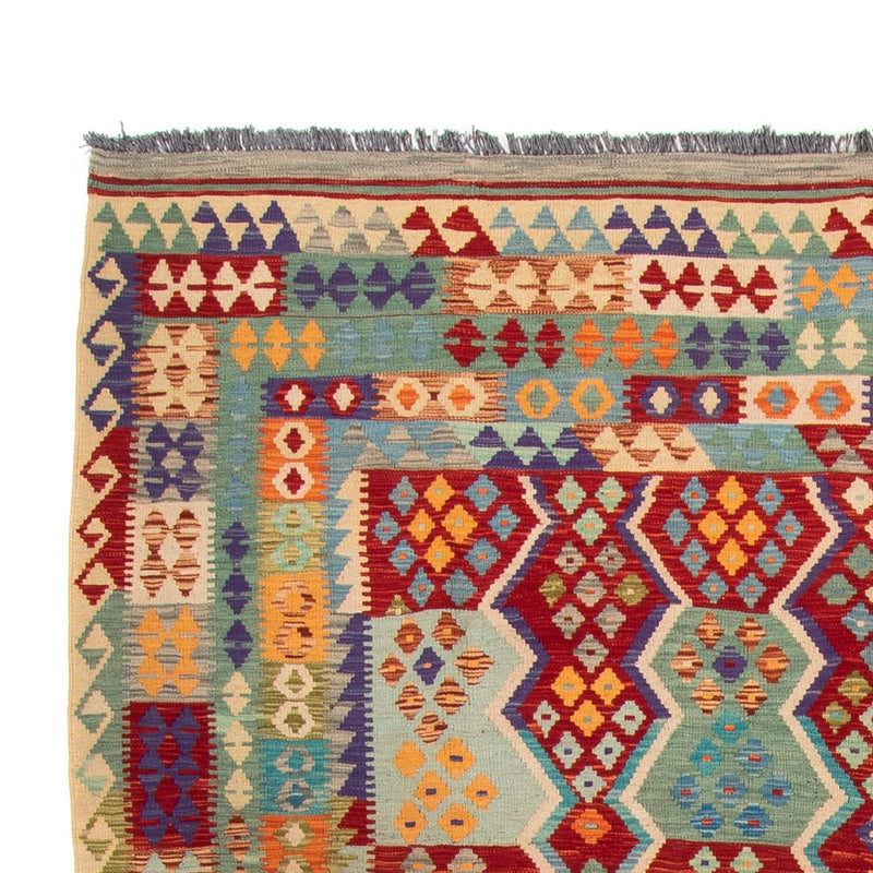 Kelim Carpet - Splash - 359 x 247 cm - flerfärgad