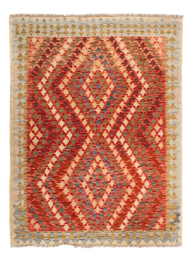Kelim Carpet - Splash - 193 x 148 cm - flerfärgad