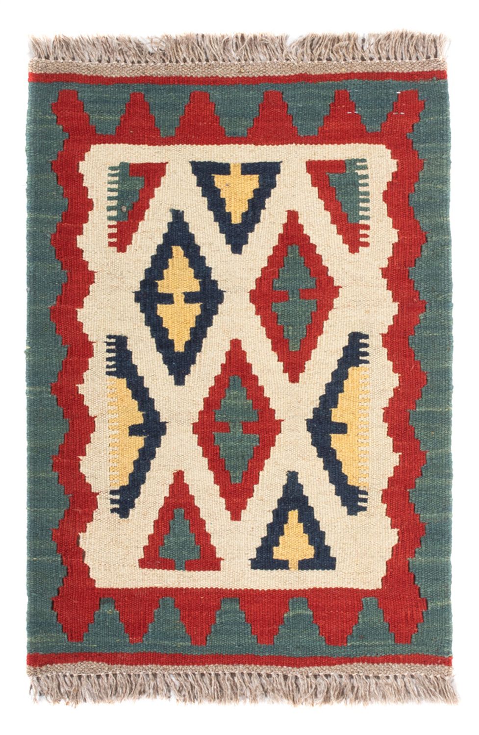 Kelim Carpet - orientalisk matta - 60 x 40 cm - flerfärgad