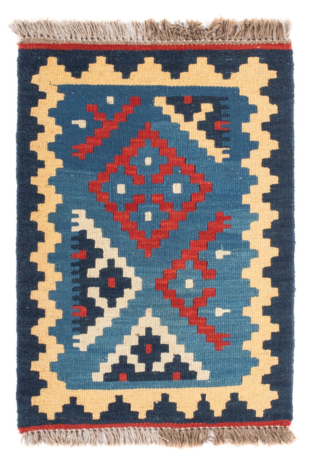 Kelim Carpet - orientalisk matta - 60 x 40 cm - flerfärgad