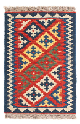 Kelim Carpet - orientalisk matta - 60 x 40 cm - flerfärgad