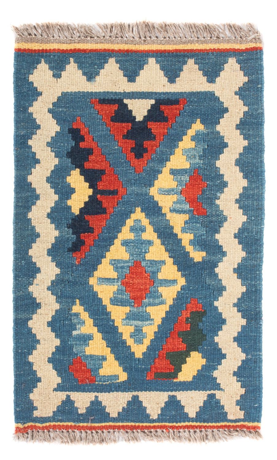 Kelim Carpet - orientalisk matta - 60 x 40 cm - flerfärgad