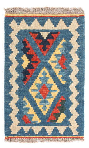 Kelim Carpet - orientalisk matta - 60 x 40 cm - flerfärgad