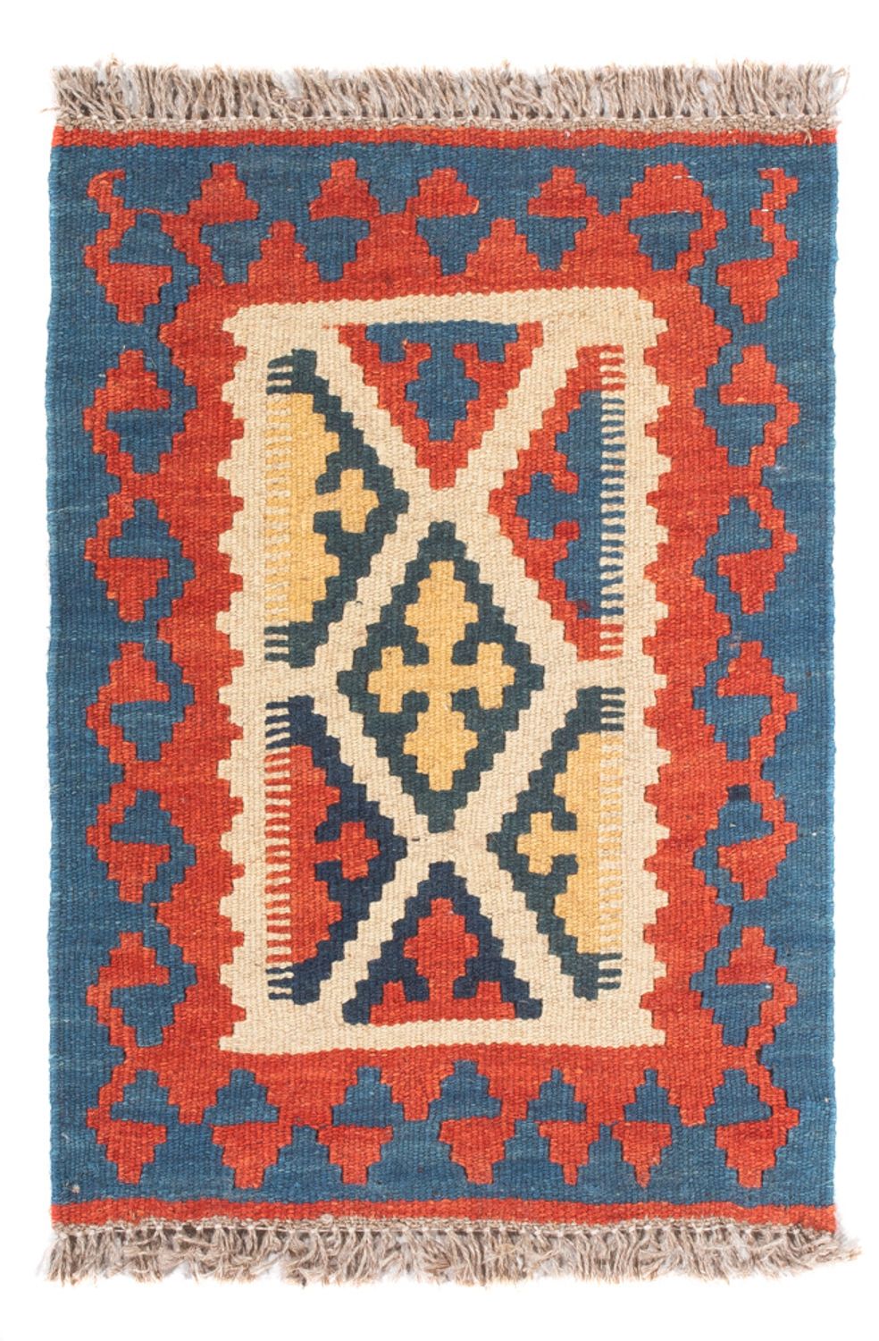 Kelim Carpet - orientalisk matta - 60 x 40 cm - flerfärgad