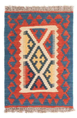 Kelim Carpet - orientalisk matta - 60 x 40 cm - flerfärgad