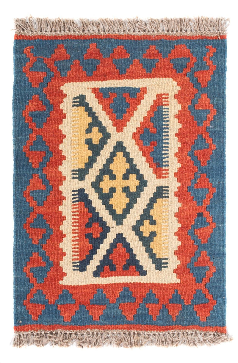 Kelim Carpet - orientalisk matta - 60 x 40 cm - flerfärgad