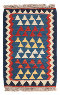 Kelim Carpet - orientalisk matta - 60 x 40 cm - flerfärgad