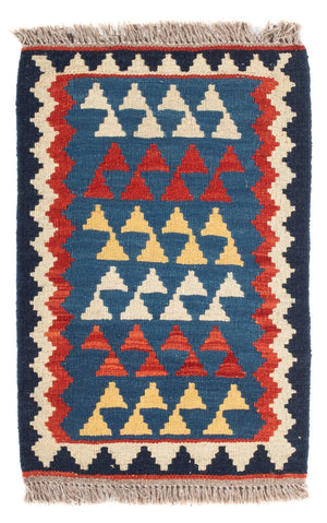 Kelim Carpet - orientalisk matta - 60 x 40 cm - flerfärgad