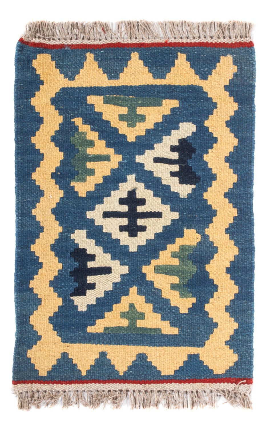 Kelim Carpet - orientalisk matta - 60 x 40 cm - flerfärgad